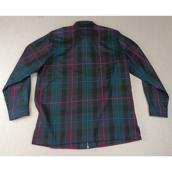 Vtg Lauren Ralph Lauren Full Zip Shirt Sz L Campbell of Cawdor Wool Tartan Plaid - Picture 5 of 8